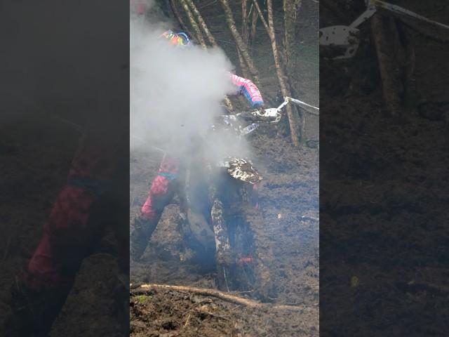 Battling Mud & Cold ️️  #enduro #extremeenduro #hardenduro #mtb #britishextreme #dirtbike #fail