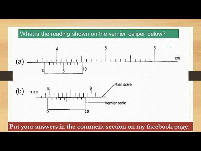 How to read the vernier caliper the University Way