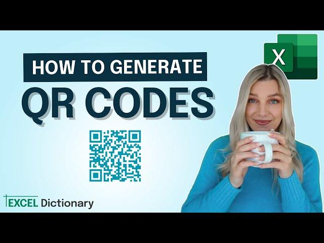 How to Create QR Codes in Excel (no VBA or add-ins)