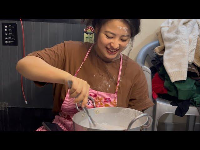 Brighter Preparing Traditional Naga rice cakes