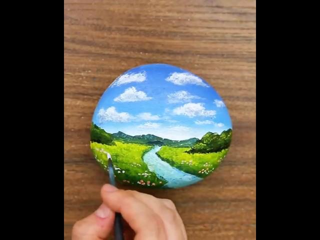 Stone Painting #stonepainting #stoneart #acrylicpainting #easy #diy #art #artist #howtomake #suvenya