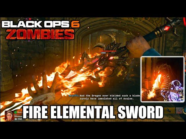 COD Black Ops 6 Zombies - How to Get Fire Elemental Sword (Dragon) in Citadelle Des Morts