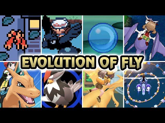 Evolution of Using Fly in Pokémon (1996 - 2024)