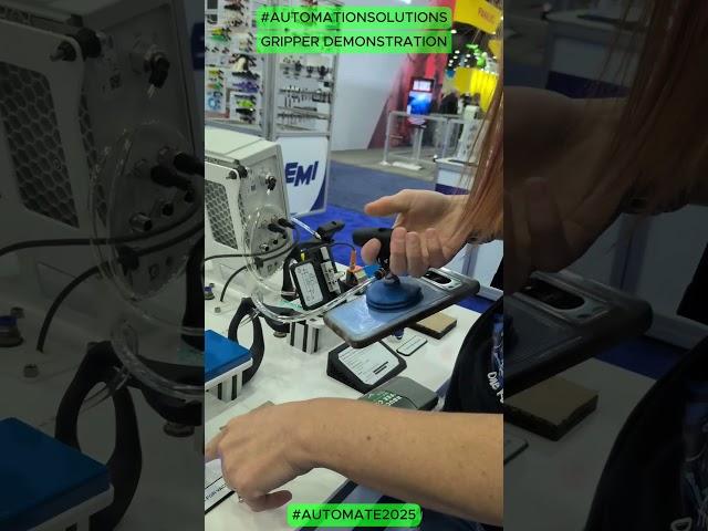 AUTOMATE 2025 Grippers and Overhead 7th Axis Robot #automationsolutions #machinedesign  #mechanical