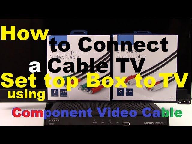 How to Connect Cable TV Box to TV using Component Video Cable