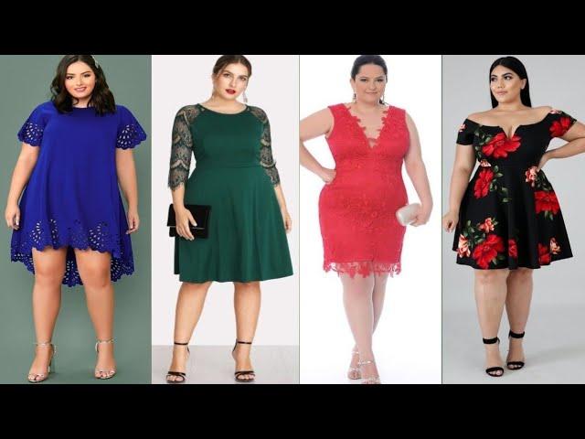 Vestidos Elegantes Para Gorditas Cortos 2025/Plus Size Summer Outfits Dresses Design for Women 2025