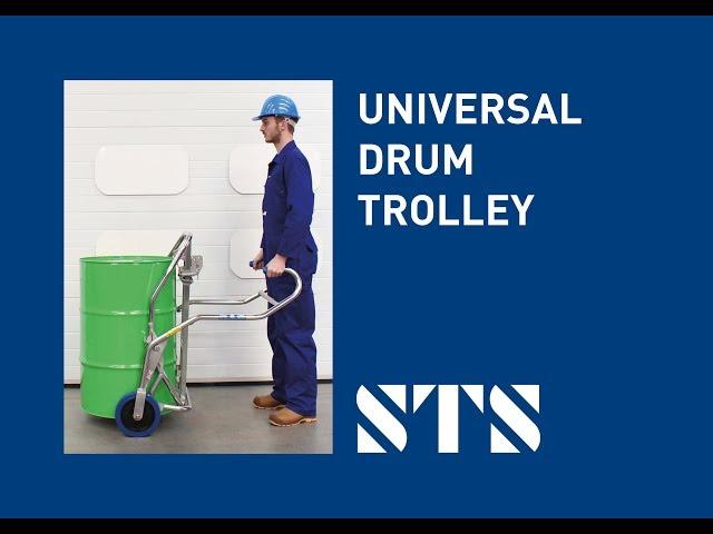 Universal Drum Trolley for 50- to 205-Litre Steel and Plastic Drums (Model: DTC01)