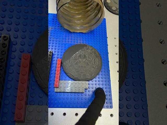 Making slate coasters.  50w JPT fiber laser #fiberlaser #laserengraving