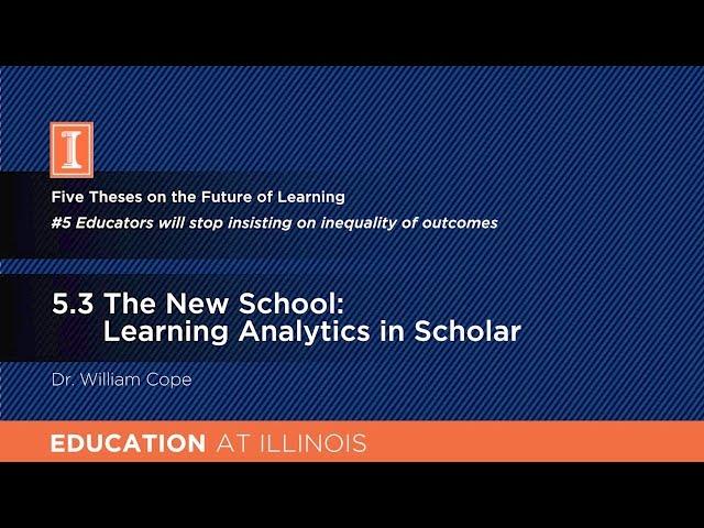 5.3 The New School: Learning Analytics in Scholar