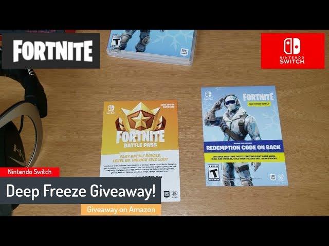 December Giveaway - Fortnite Deep Freeze Bundle - Nintendo Switch