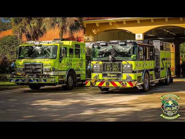 Palm Beach Gardens Fire Rescue Engine 63 and Engine 65 Push Back Ceremonies