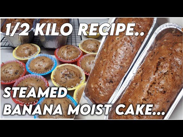 1/2 KILO RECIPE | STEAMED BANANA MOIST CAKE | BANANA CAKE RECIPE | REGILYN CHANNEL