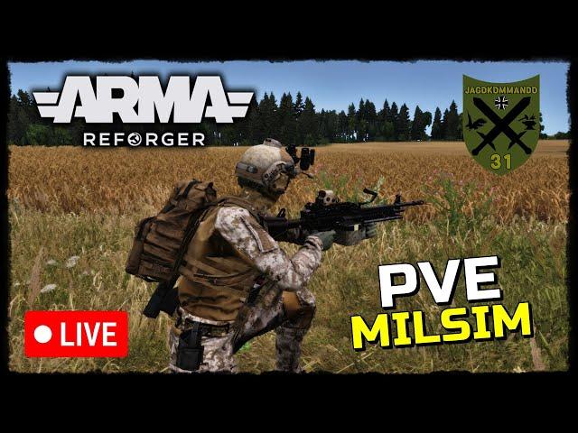 Arma Reforger - MG Loadout Gameplay - JagdKommado 31 PVE MilSim LIVE!