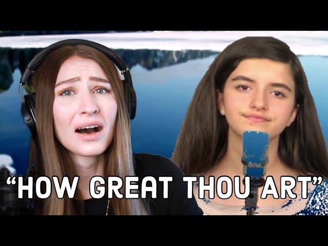 Angelina Jordan How Great Thou Art REACTION Carlie Shea reacts Shea What Now