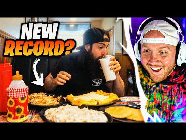 TIM REACTS TO 10 MINUTE MASSIVE BREAKFAST CHALLENGE