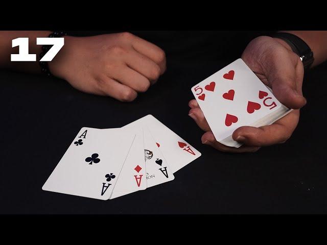 Find their Card and the 4 Aces! (Card Magic Tutorials)