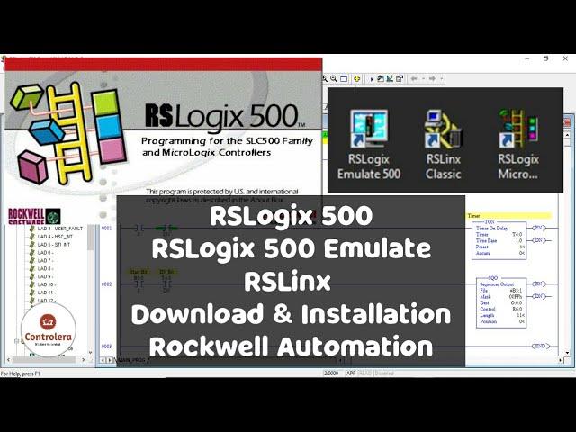 RSLogix 500, RSLogix 500 Emulate & RSLinx Free Download | Rockwell Automation - PLC Programming |