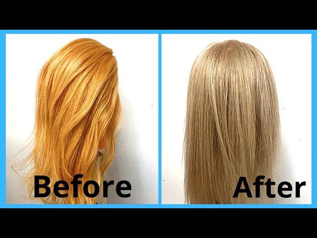 how to get rid of orange yellow hair - get rid of yellow hair in 5 minutes!