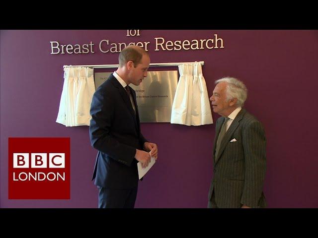 Ralph Lauren and Prince William open cancer unit