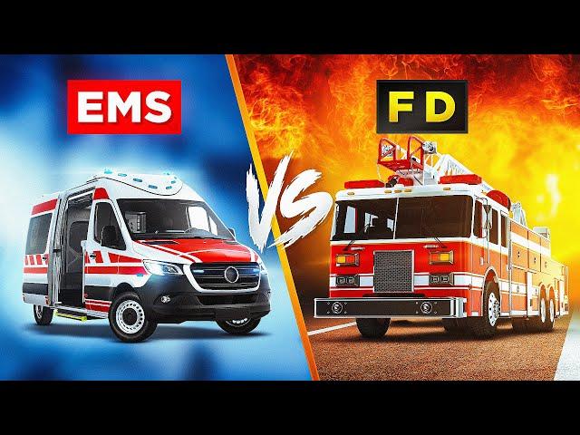 EMS VS Firefighter | EMS vs FD | EMT/Paramedic Jobs | The Paramedic Coach