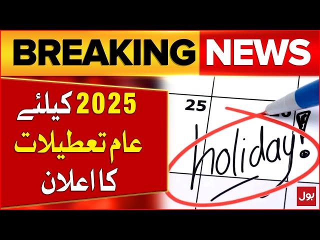 Government Announces Public Holidays For 2025 | Latest Updates | Breaking News