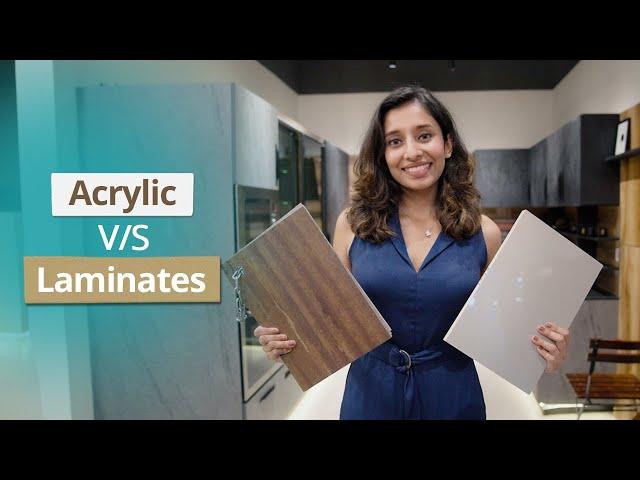 Acrylic Finish vs Laminate Finish Which is Better for Kitchen Cabinets? Cost, Maintenance & Usage