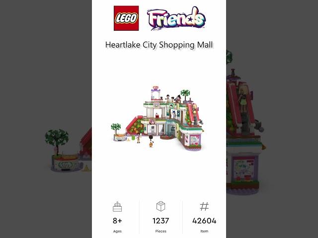 PREVIEW: LEGO Friends, Heartlake City Shopping Mall, Set 42604, LEGO 2023