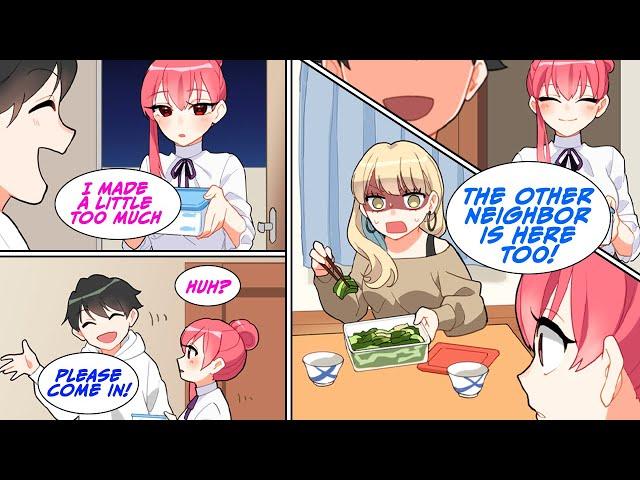 ［Manga dub］I ran into the neighboring beautiful lady［RomCom］