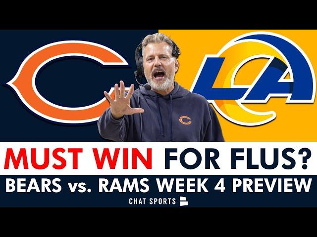 Chicago Bears vs. LA Rams Week 4 Preview & Injury News: Is This A MUST WIN For Matt Eberflus?