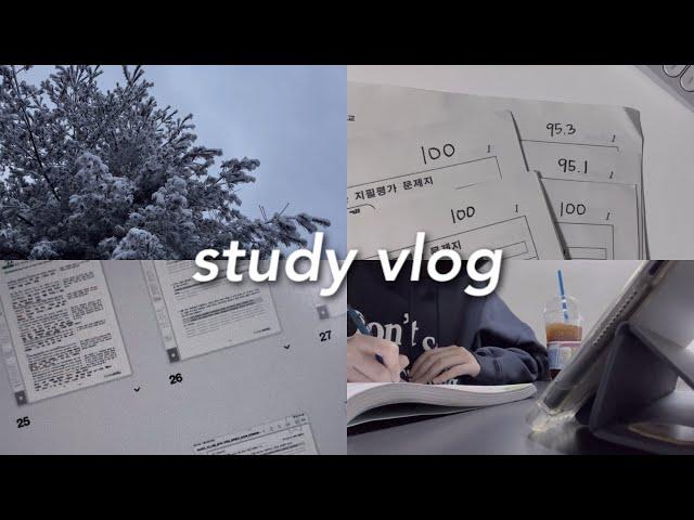 내신 1.0 도전하는 고2 이과러의 기말고사 시험기간 공부 브이로그 | study vlog • 무채색 브이로그 • 공부 브이로그 고2