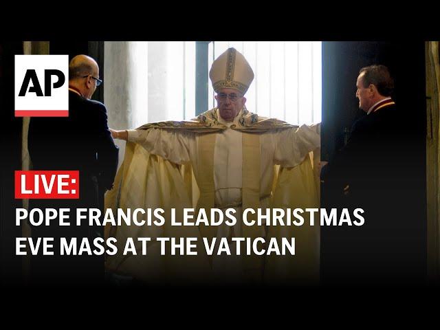 LIVE: Pope Francis leads Christmas Eve Mass with opening of Holy Door at the Vatican