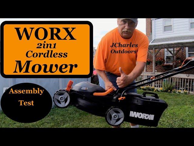 Worx Cordless  2 in 1 Cordless Mower 40V MAX Assembly, Test, and review.