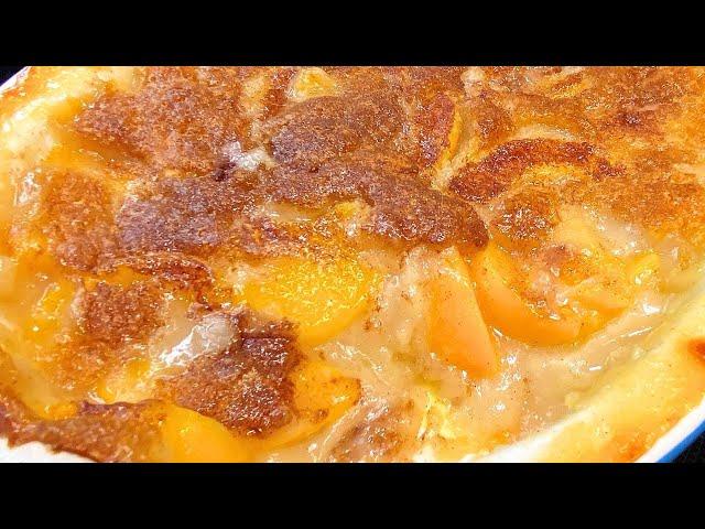 How to make a PEACH COBBLER with CANNED PEACHES