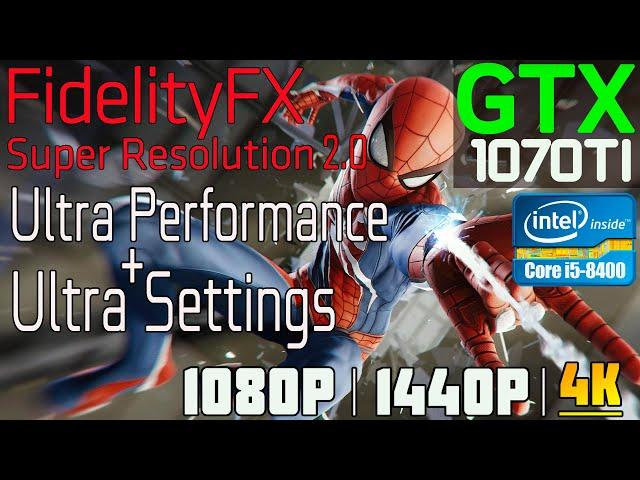 Marvel's Spider Man Remastered | GTX 1070 TI + i5-8400 | FSR-2.0 + ULTRA SETTINGS | 1080p,1440p, 4K