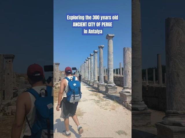 Walk through history! ️ #Perge's ancient ruins are absolutely colossal.  #AncientRome #Turkey