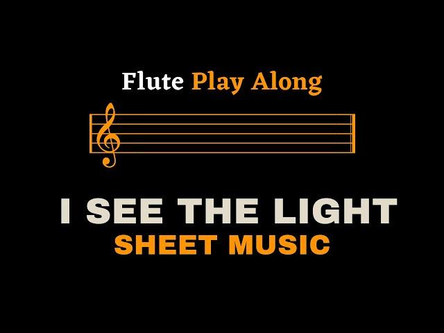 Tangled - I See The Light | Flute Play Along (Sheet Music/Score)