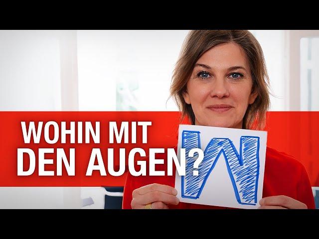 Wen anschauen beim Präsentieren? | Wie du Blickkontakt mit dem Publikum hältst | Nicole Krieger