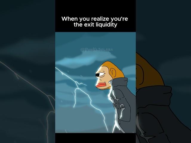 When you’re the exit liquidity  #crypto #trading #memes #funny