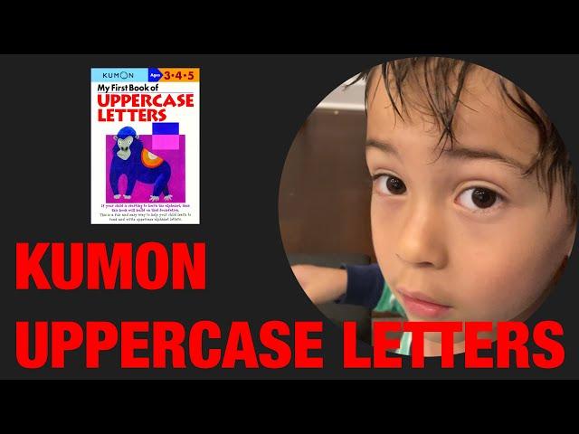 Kumon Uppercase letters - workbook #kumon #workbook #KumonThinkingFace