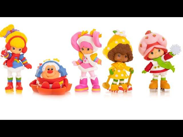 New The Loyal Subjects Rainbow Brite & Strawberry Shortcake Cheebee Winter Season 2.5" Figures