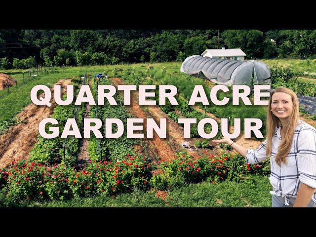 July Garden Tour! Growing a Years Supply of Food on a 1/4 acre