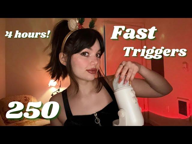 ASMR | 250 FAST TRIGGERS (Mouth Sounds, Mic Triggers, Tapping, Visuals, Hand Sounds, Much More)