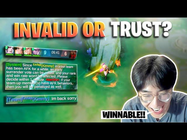 Would you invalid or trust your TEAM? | Mobile Legends