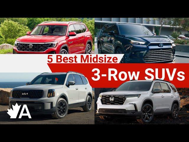 Experts Vote on Top 5 Best Family-Hauling Midsize/3-Row SUVs to Buy in 2024