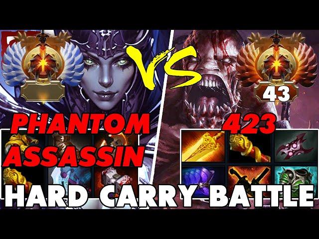 THE RADIANT (PHANTOM ASSASSIN) vs 423 (LIFESTEALER) - Battle Of Hard Carry Dota 2 Players - Z Dota 2