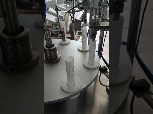 Fully automated plastic tube filling ultrasonic closing machine