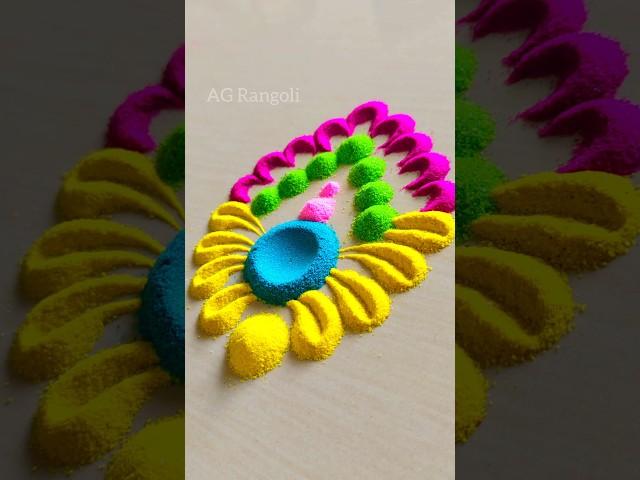 Easy Rangoli || Rangoli #diwalirangoli#rangolishorts  #easyrangoli