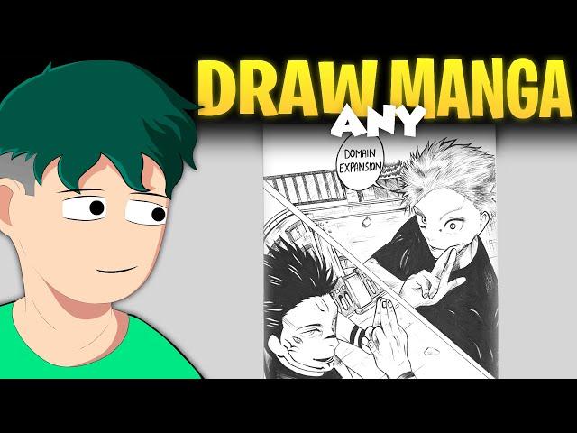 How To Draw Any Manga Panel Very Easily!!