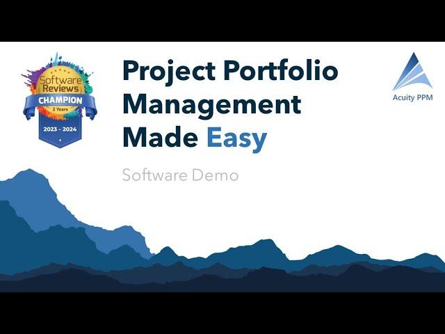 Project Portfolio Management Made Easy with Acuity PPM (2025)