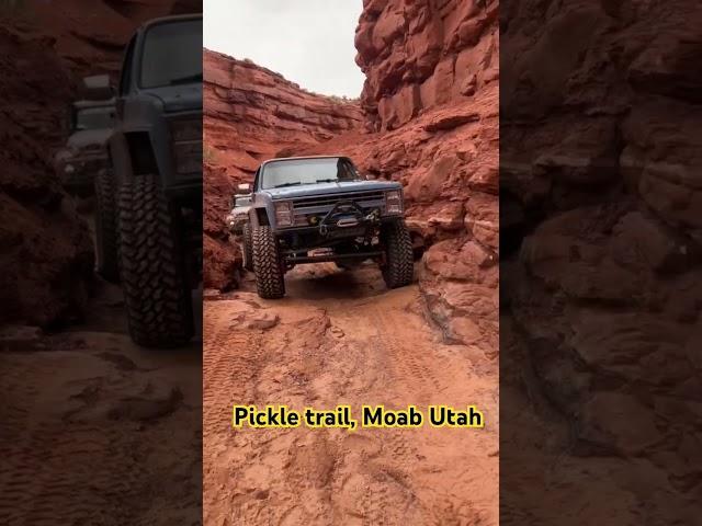 Fullsize Squarebody on the pickle trail #moabutah #4x4 #lsswap #truck #rockcrawler